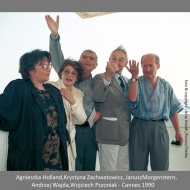 Holland,Zachwatowicz,Morgenstern,Wajda,Pszoniak Cannes 1990